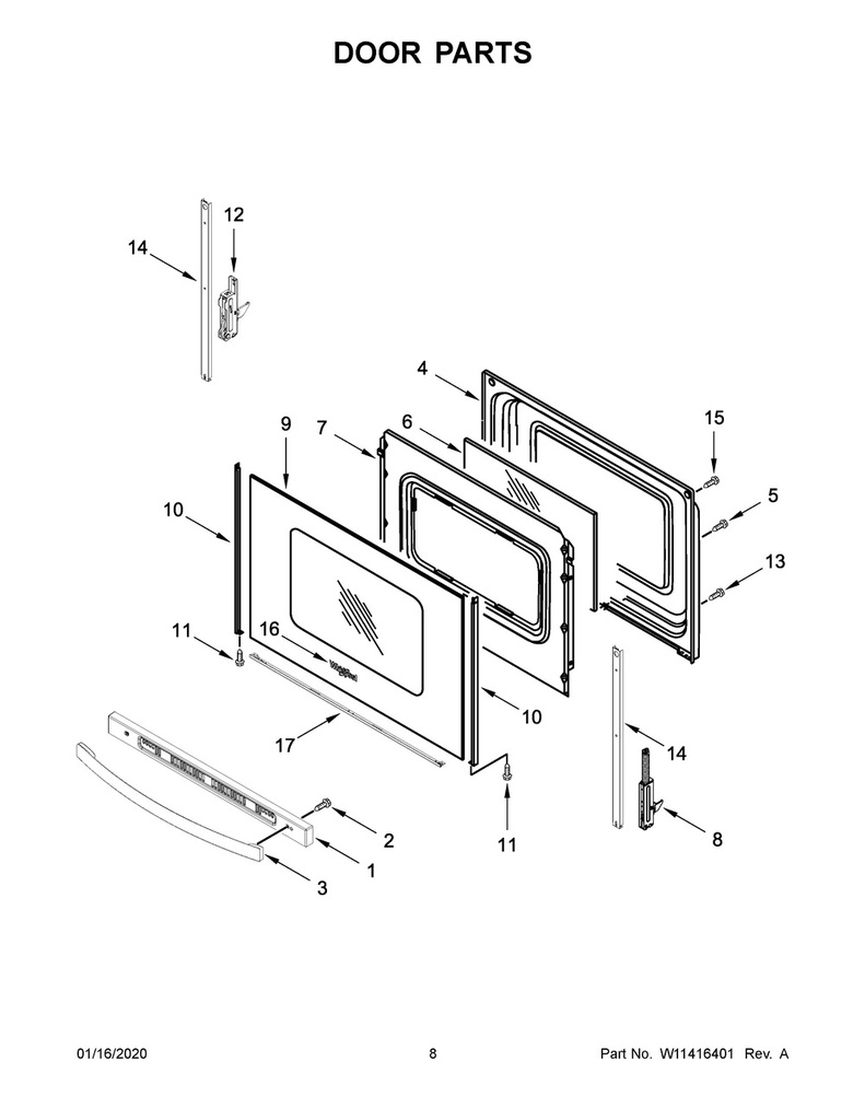 Whirlpool Range Hood Vent Trim - W11096161, Replaces: W11047800