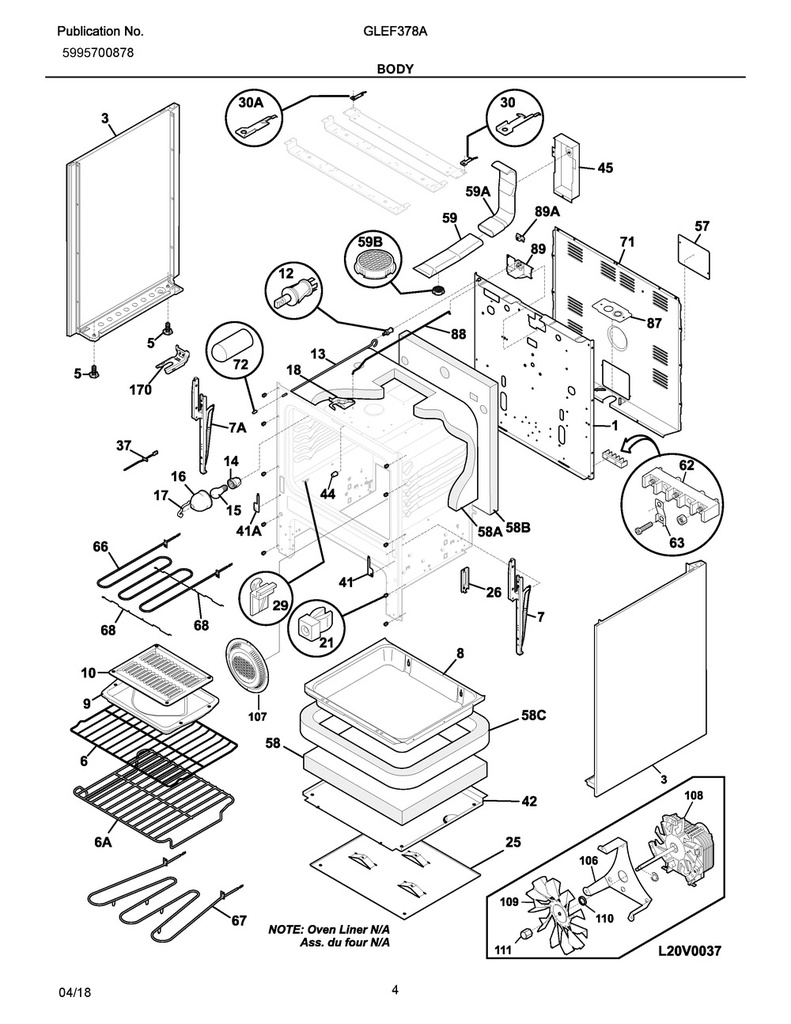 Frigidaire Range /Oven Front Drawer Glide - 3051162, Replaces: 3012698