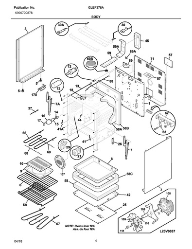 Frigidaire Range /Oven Front Drawer Glide - 3051162, Replaces: 3012698