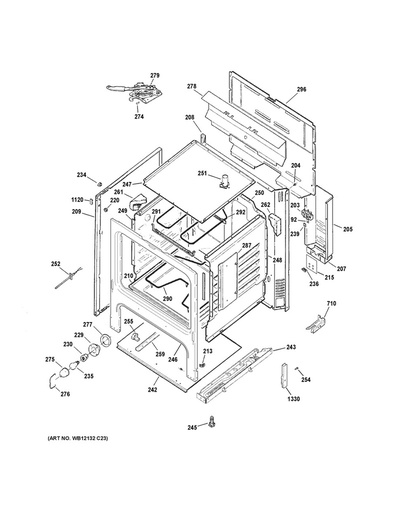 GE Range /Oven Range Drawer Support - WS01A00942