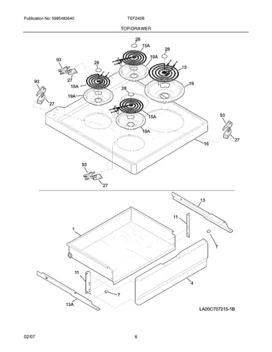 Frigidaire Range /Oven Range Drawer Spacer - 318014800