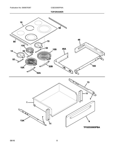 Frigidaire Range /Oven Range Drawer Roller Kit - 5304404826