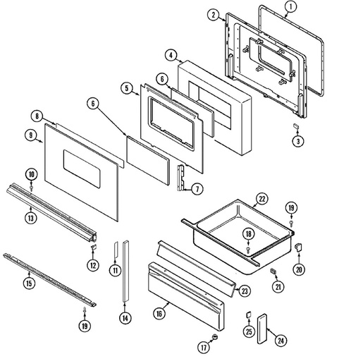 Whirlpool Range /Oven Drawer Support Clip - WP8004P026-60, Replaces: 8004P026-60