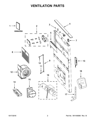 Whirlpool Range /Oven Push Button Switch - W11230930, Replaces: W10421483