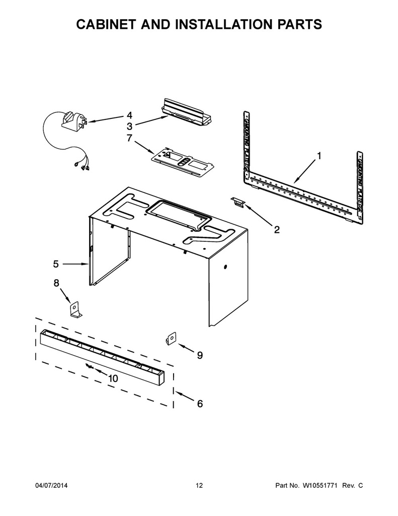 Whirlpool Microwave Vent Grille (Stainless) - WPW10468667, Replaces: W10468667