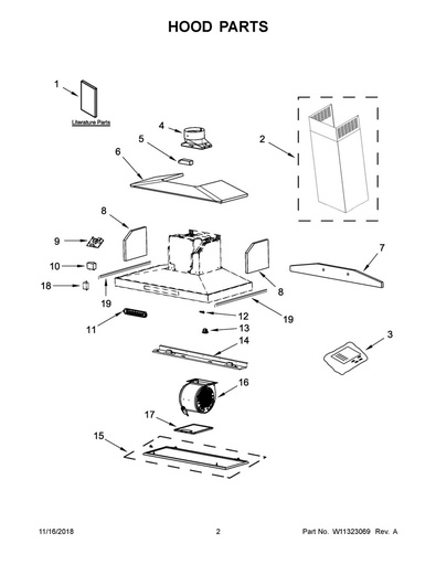 Whirlpool Range Hood Range Hood Light Assembly - W10748934