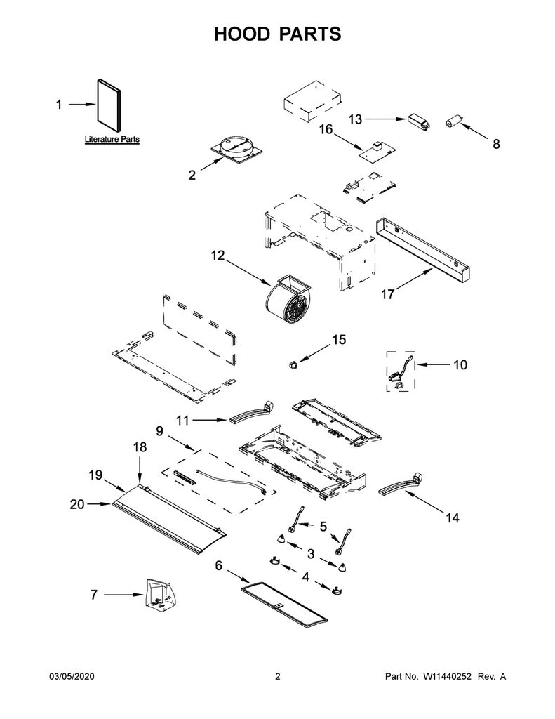 Whirlpool Range Hood Capacitor - W10256657