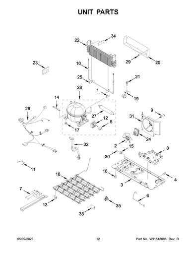Whirlpool Refrigerator Valve - W11506635, Replaces: W10592358