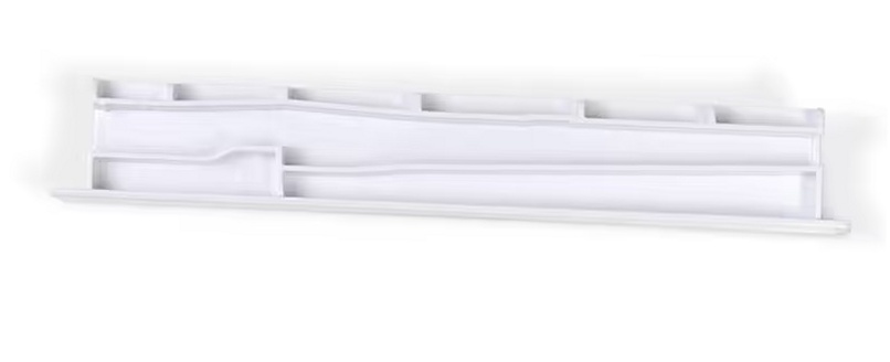 Whirlpool Refrigerator Shelf Center Rail - WPW10671238, Replaces: 12530701