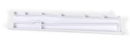 Whirlpool Refrigerator Shelf Center Rail - WPW10671238, Replaces: 12530701