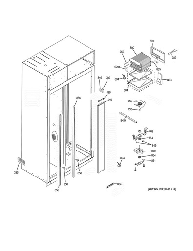 GE Refrigerator Refrigerator Evaporator Assembly - WG03F06954