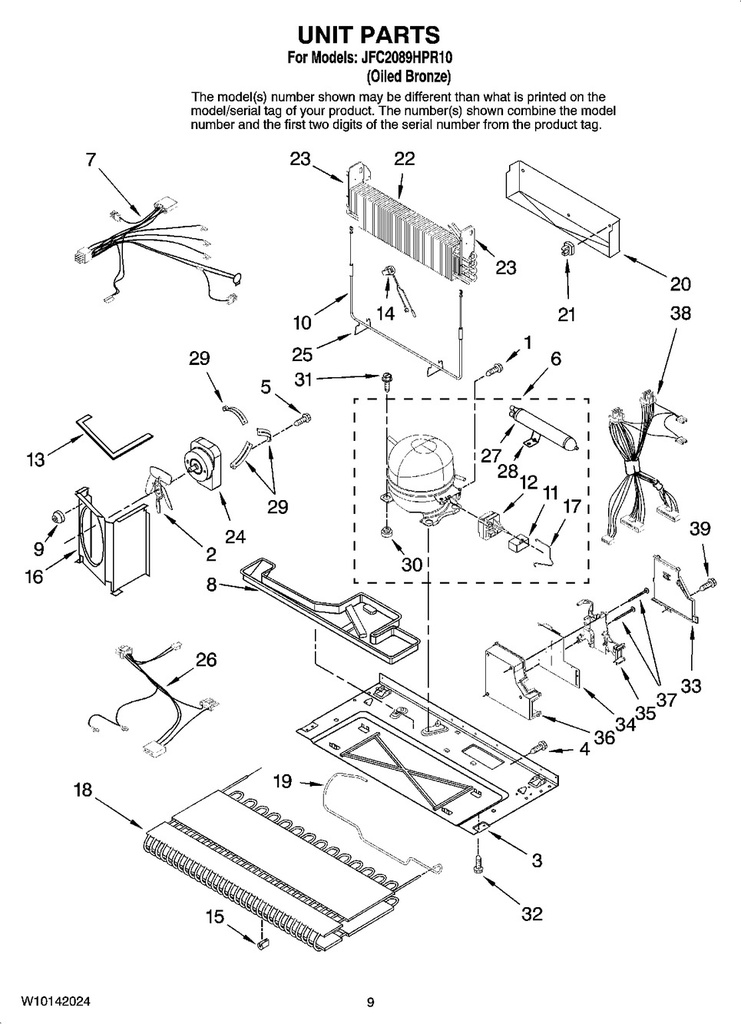 Whirlpool Refrigerator Evaporator Kit - 12002041, Replaces: 8171084