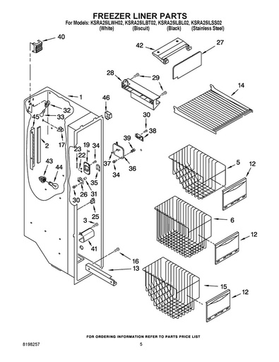 Whirlpool Refrigerator Drawer Front Cover - WP2205826K, Replaces: 2205826