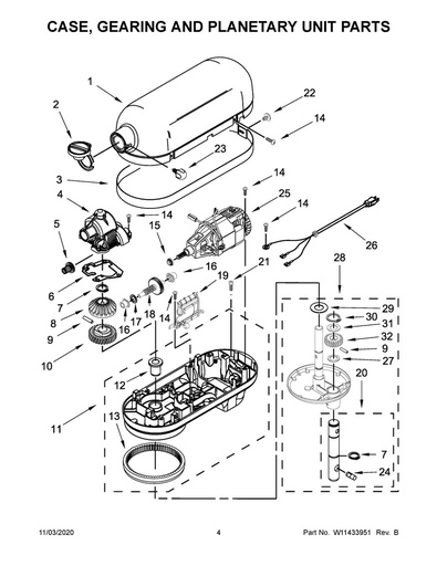 Whirlpool Small Appliance Stand Mixer Worm Gear - WP9709231