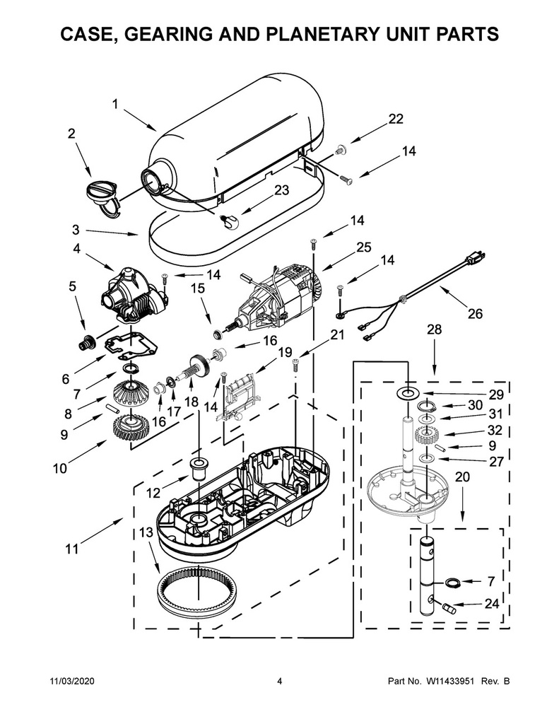 Whirlpool Small Appliance Stand Mixer Thrust Bearing - WP9703445