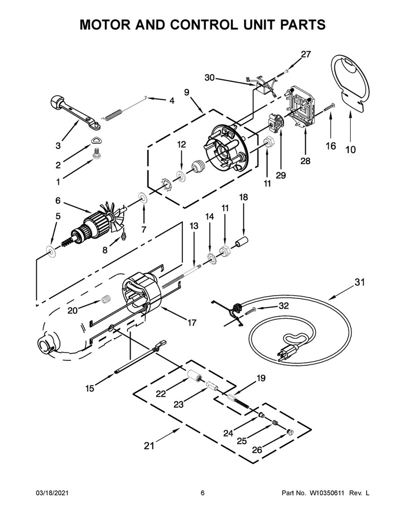 Whirlpool Small Appliance Stand Mixer Phase Control Board Assembly - WPW10325124
