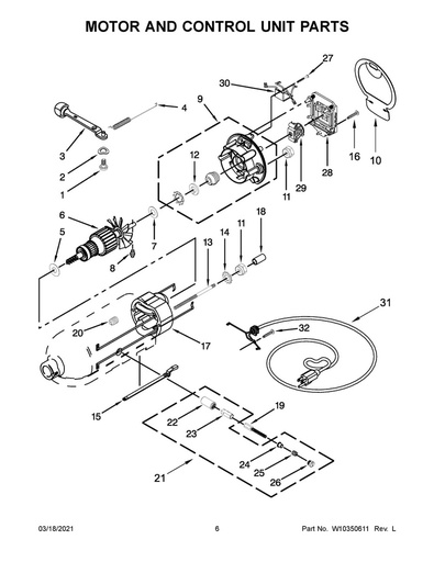 Whirlpool Small Appliance Stand Mixer Phase Control Board Assembly - WPW10325124