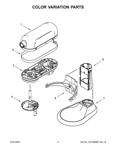 Whirlpool Small Appliance Stand Mixer Planetary Assembly - WP9708175