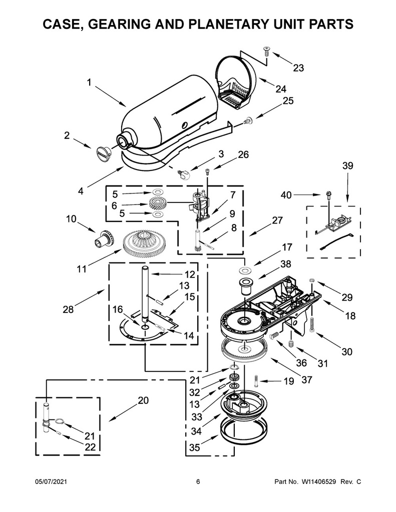 Whirlpool Small Appliance Stand Mixer Lower Bearing - WP16897