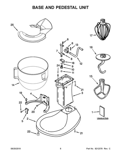 Whirlpool Small Appliance Stand Mixer Spring Latch - WP3182857
