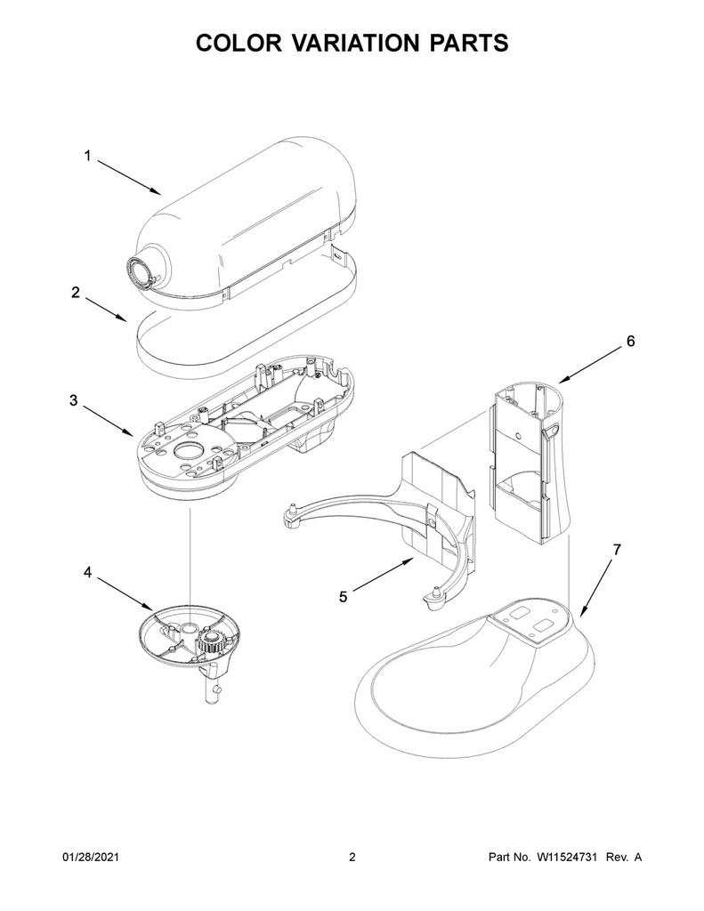 Whirlpool Small Appliance Stand Mixer Gearcase - W10410015
