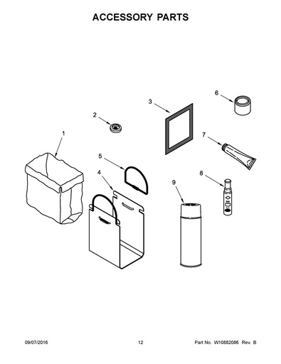 Whirlpool Trash Compactor 15" Compactor Bag Caddy - 13030RP, Replaces: 4260