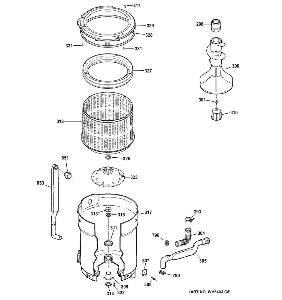 GE Washer Screw - WG04A01234