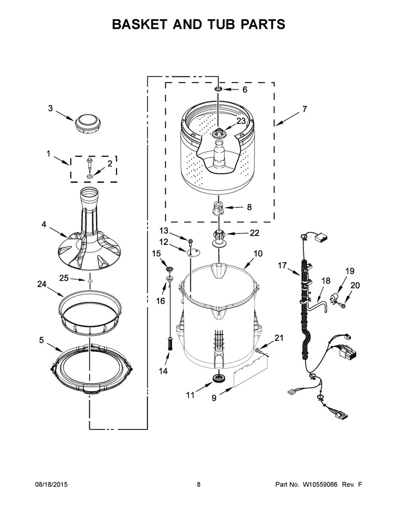 Whirlpool Washer Agitator Assembly - W10772620, Replaces: W10445415