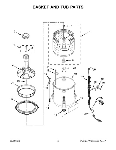 Whirlpool Washer Agitator Assembly - W10772620, Replaces: W10445415