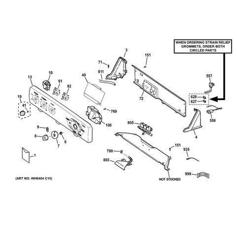 GE Washer Control Knob, White - WG04L01226