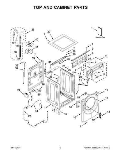 Whirlpool Washer Control Panel - W11324037, Replaces: W11294801