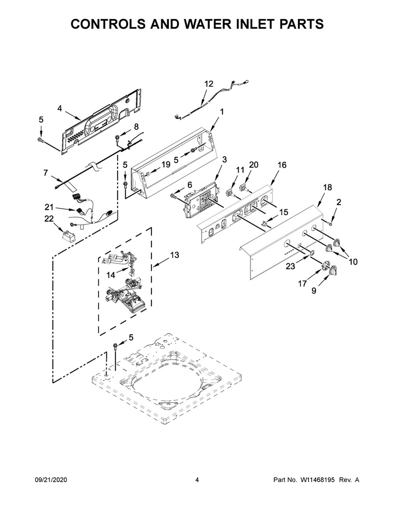 Whirlpool Washer Control Board - W11502823, Replaces: W11447258