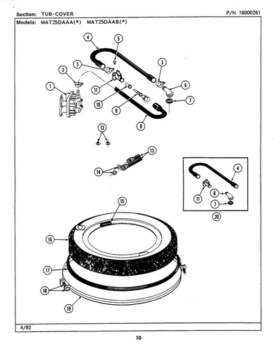 Whirlpool Washer Injector Hose Kit - WP206680, Replaces: 2-6680