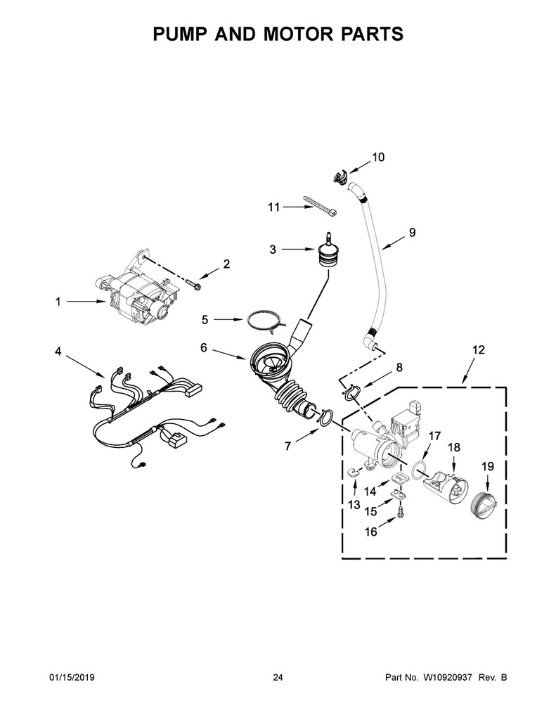 Whirlpool Washer Air Trap - WPW10405608, Replaces: 8540140