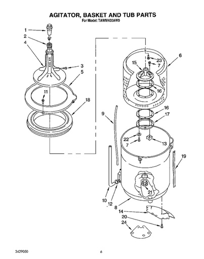 Whirlpool Washer Outer Tub Seal - WP3968381, Replaces: 3428286