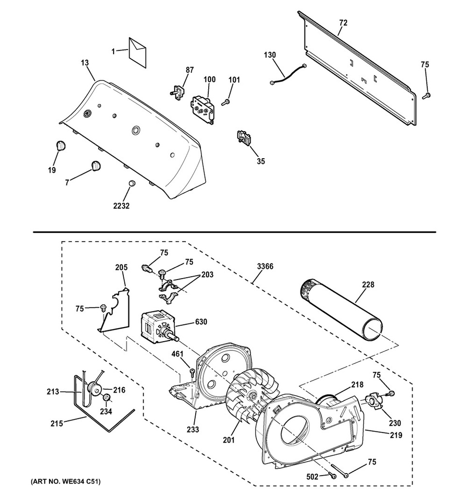 GE Washer & Dryer Push To Start Switch - WW02L00024