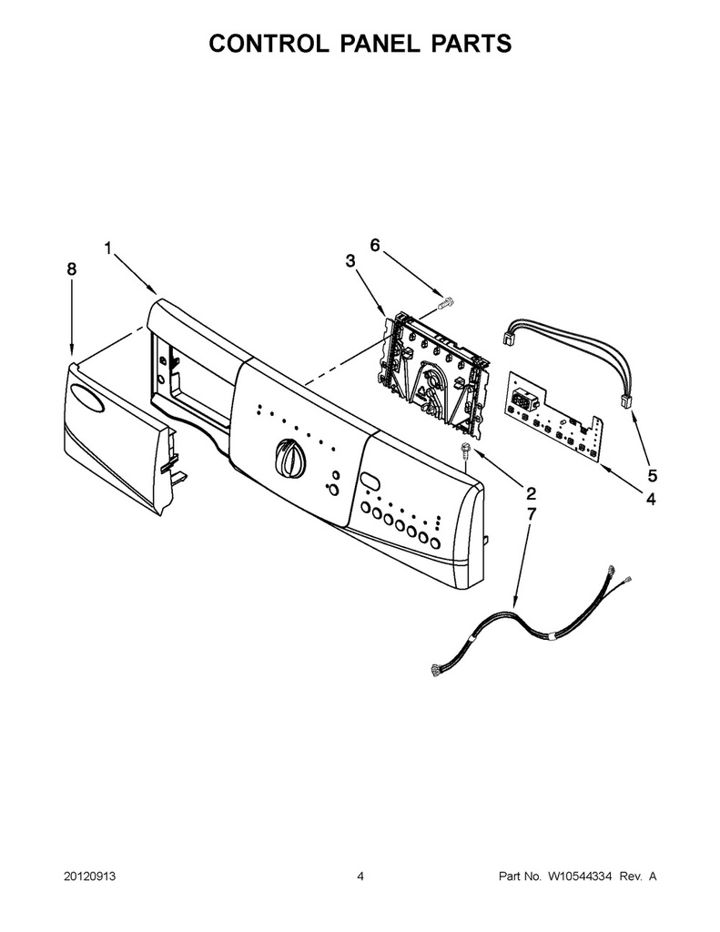 Whirlpool Washer Main Control Board - WPW10192966, Replaces: W10192966