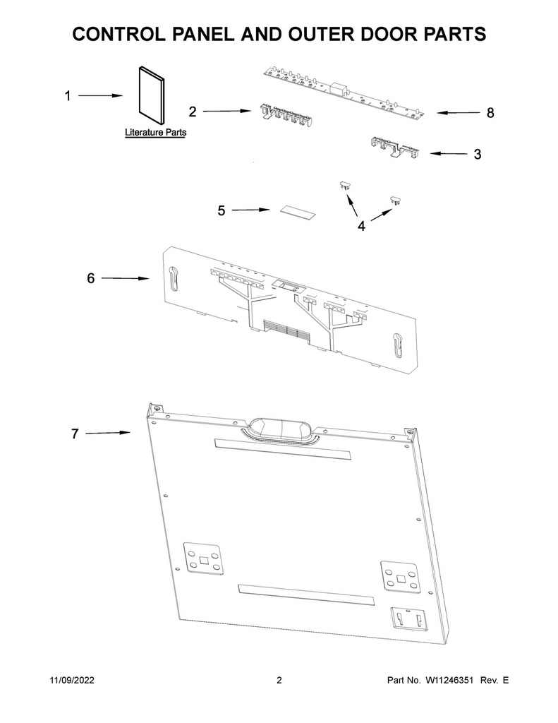 Whirlpool Dishwasher Display - W11225852