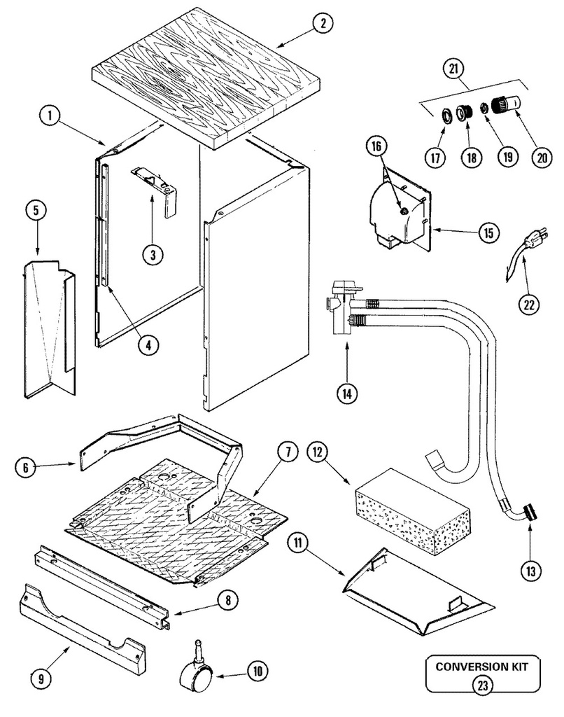 Whirlpool Dishwasher Coupler & Hose Assembly - WP99001868, Replaces: 99001306