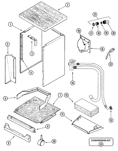 Whirlpool Dishwasher Coupler & Hose Assembly - WP99001868, Replaces: 99001306