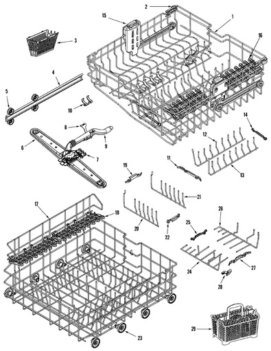Whirlpool Dishwasher Convertible Tine Latch - WP99002688, Replaces: 99002688