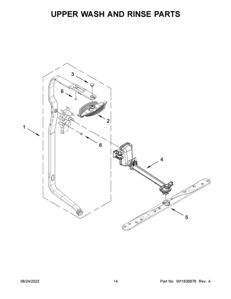 Whirlpool Dishwasher Upper Wash Arm Spinner - W11612312, Replaces: W11504677