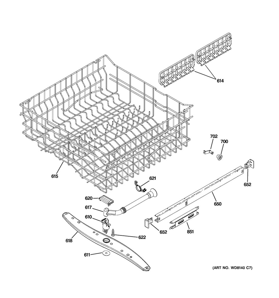 GE Dishwasher Centre Spray Arm - WG04F00020