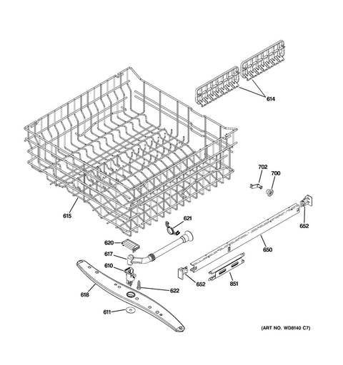 GE Dishwasher Centre Spray Arm - WG04F00020