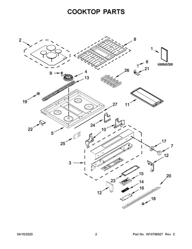 Whirlpool Range Hood Main Control Board - W11100515, Replaces: W10658111
