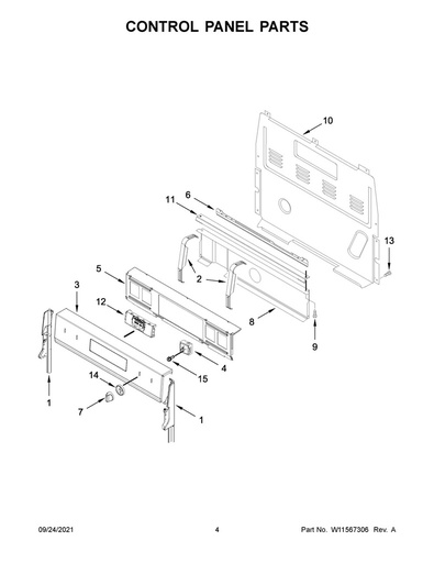 Whirlpool Range /Oven Control Board (Black) - W11536793, Replaces: W10885938
