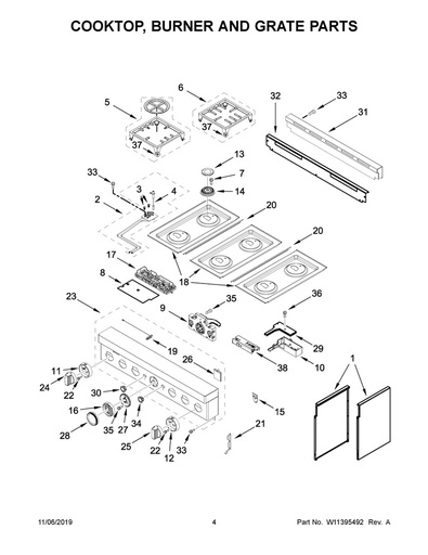 Whirlpool Range /Oven Control Board - W11394663, Replaces: W11100284