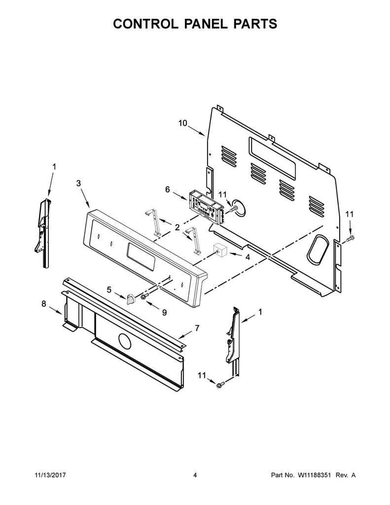 Whirlpool Range /Oven Range Electronic Control Board - W11546093