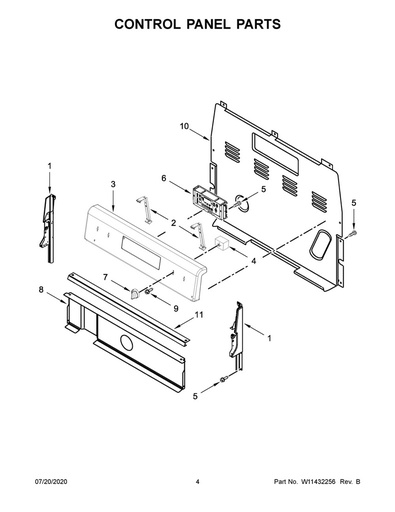 Whirlpool Range /Oven Range Electronic Control Board - W11432568