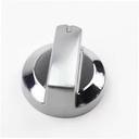 Whirlpool Range /Oven Knob (Stainless Steel) - WPW10295131, Replaces: W10295131